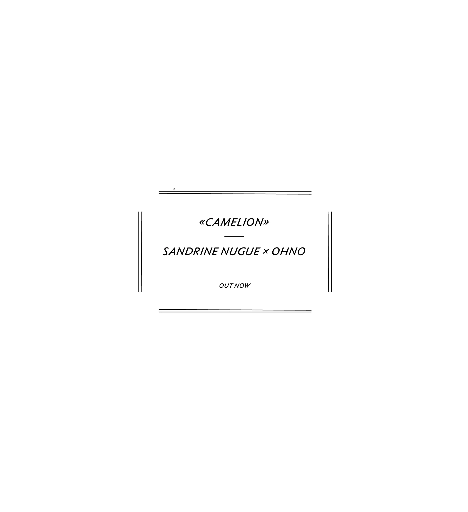 Specimens showcasing Camelion, a new typeface designed by Sandrine Nugue.
