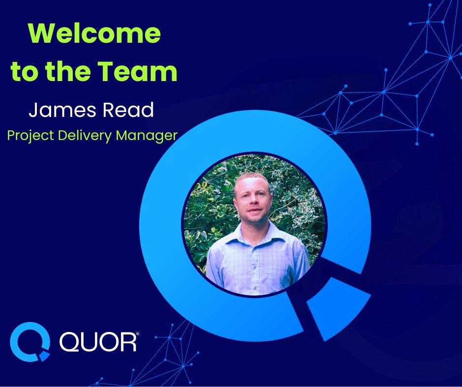 We're thrilled to welcome James to our growing project delivery team! 

Join us in extending a warm welcome to James!

#welcometotheteam #meettheteam #Quorteam