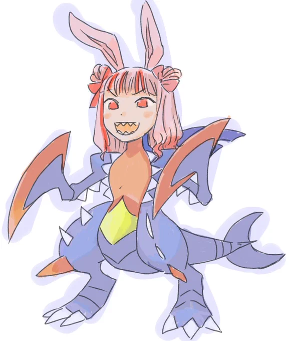 ガブリアスカナウ (スペースから) #ぽたくのゆめ