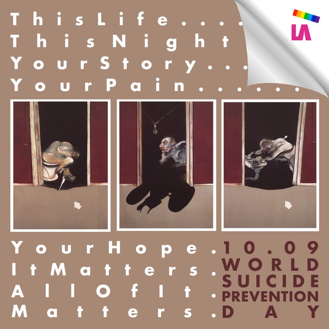 🇦​​​​​🇱​​​​​🇱​​​​​
🇴​​​​​🇫​​​​​  🇮​​​​​🇹​​​​​  
🇲​​​​​🇦​​​​​🇹​​​​​🇹​​​​​🇪​​​​​🇷​​​​​🇸​​​​​ 
10.09 | World #SuicidePreventionDay 
 «This #Life. This Night. Your Story. Your pain. Your #Hope. It  Matters. All of it Matters»* #SuicidePrevention