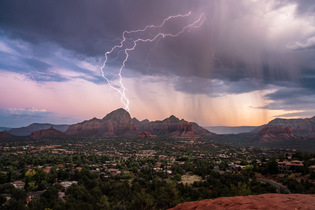 Monsoon lightning in Sedona this past weekend
