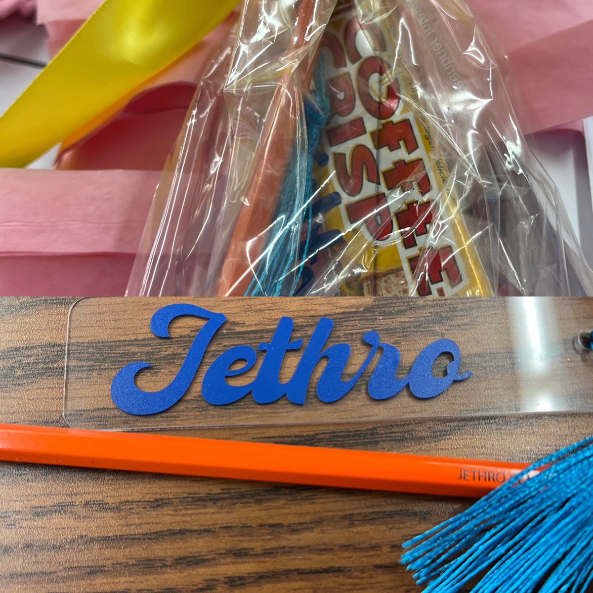 Celebrating Gr. 6 student birthdays with custom pencils and bookmarks in their treat bags. <a href="/STM_tcdsb/">St Thomas More C.S. TCDSB</a>