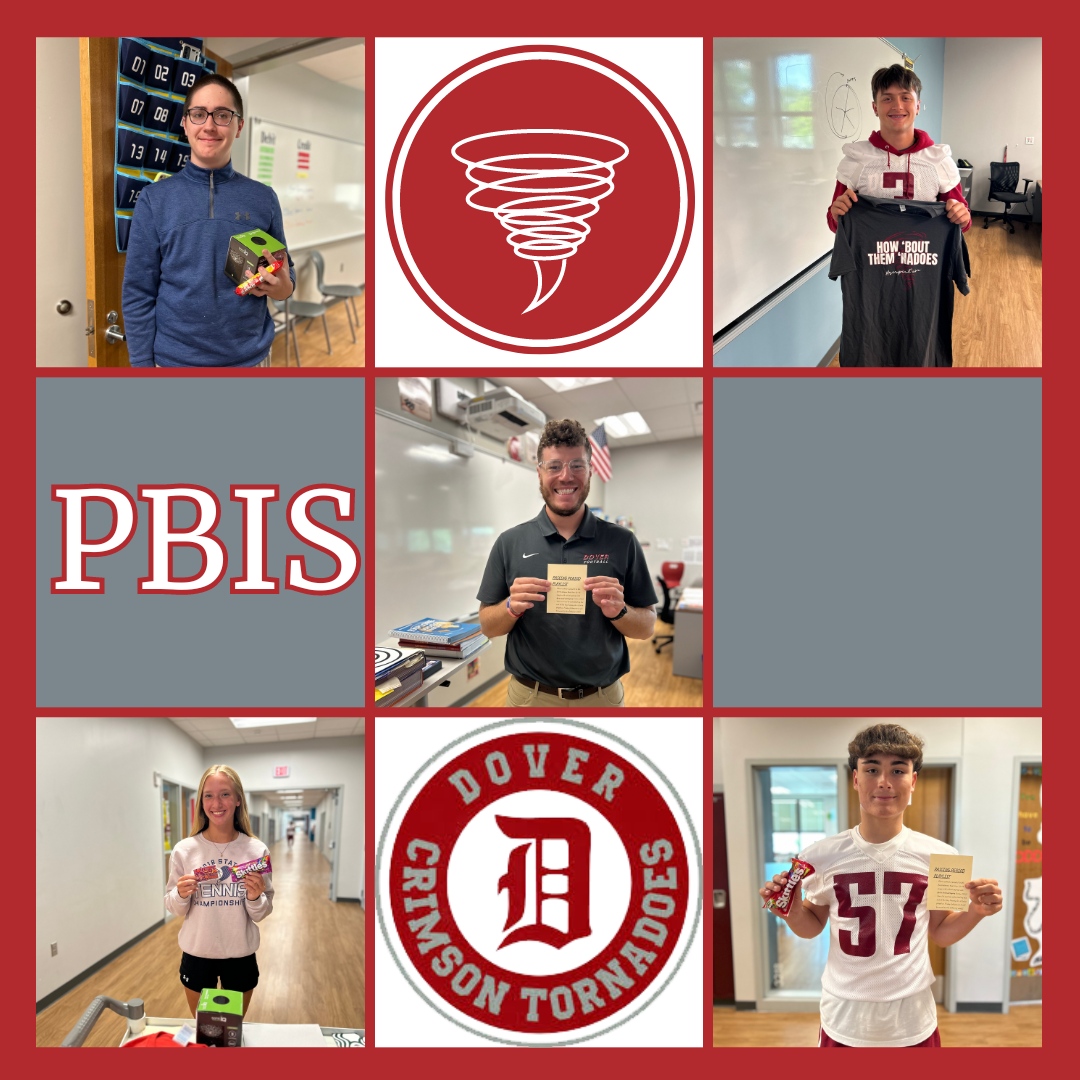 CityDover's tweet photo. 👏 A big shoutout to our Dover High PBIS winners! 🌪️ Keep leading by example and showing what it truly means to be a Tornado! #WeAreDover https://t.co/U1VA6jmtIH