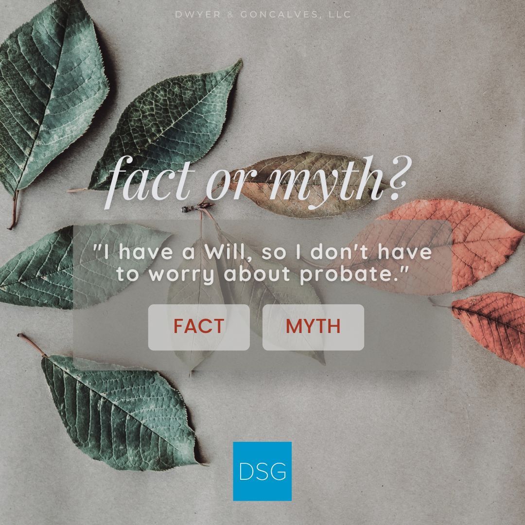 Myth Busted! A #Will simplifies probate but doesn’t eliminate it. Proper asset titling and beneficiary designations are key to avoiding probate. A Will is just one part of a complete estate plan. 

To learn more about estate planning with DSG Law, reach out!  Contact info in bio.