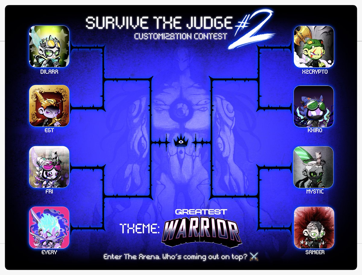 It's time to vote for THE GREATEST WARRIOR for round 2. 

Please cast your votes in the polls below for each match-up!👇🩸👁️