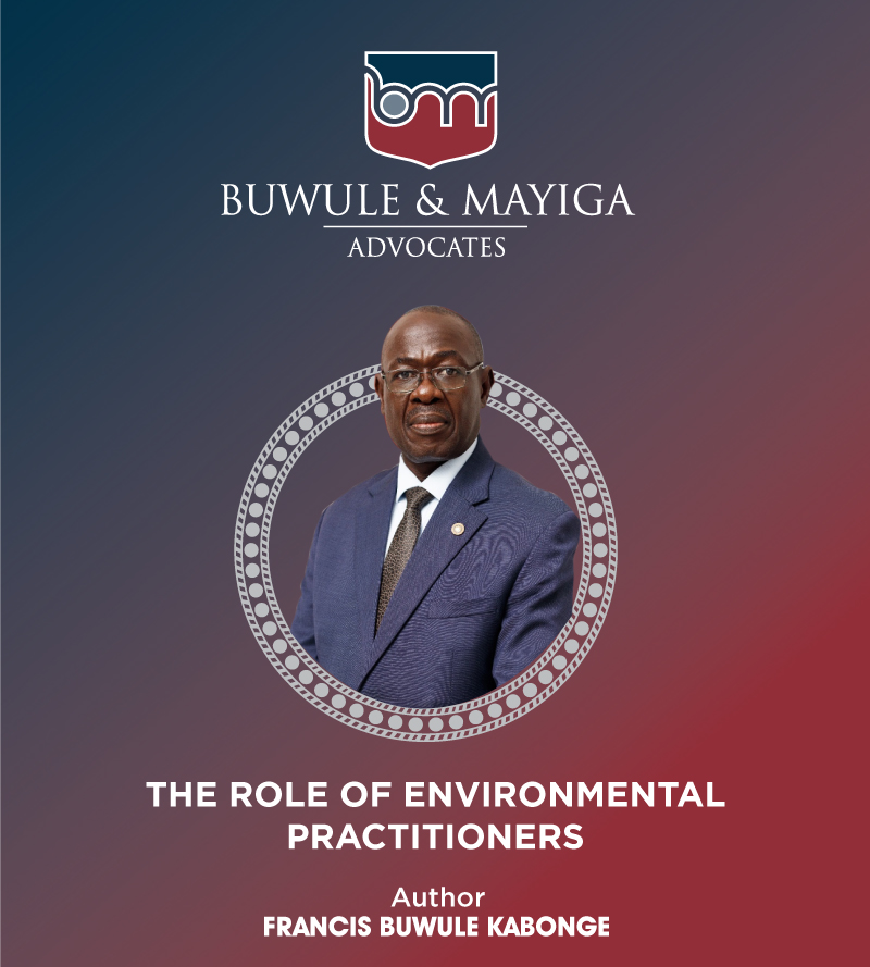 We are thrilled to share insights put together by our founding partner <a href="/BuwuleFrancis/">Francis Buwule Kabonge</a> on the Role of Environmental Practitioners. 

A link is attached.
(linkedin.com/feed/update/ur…)