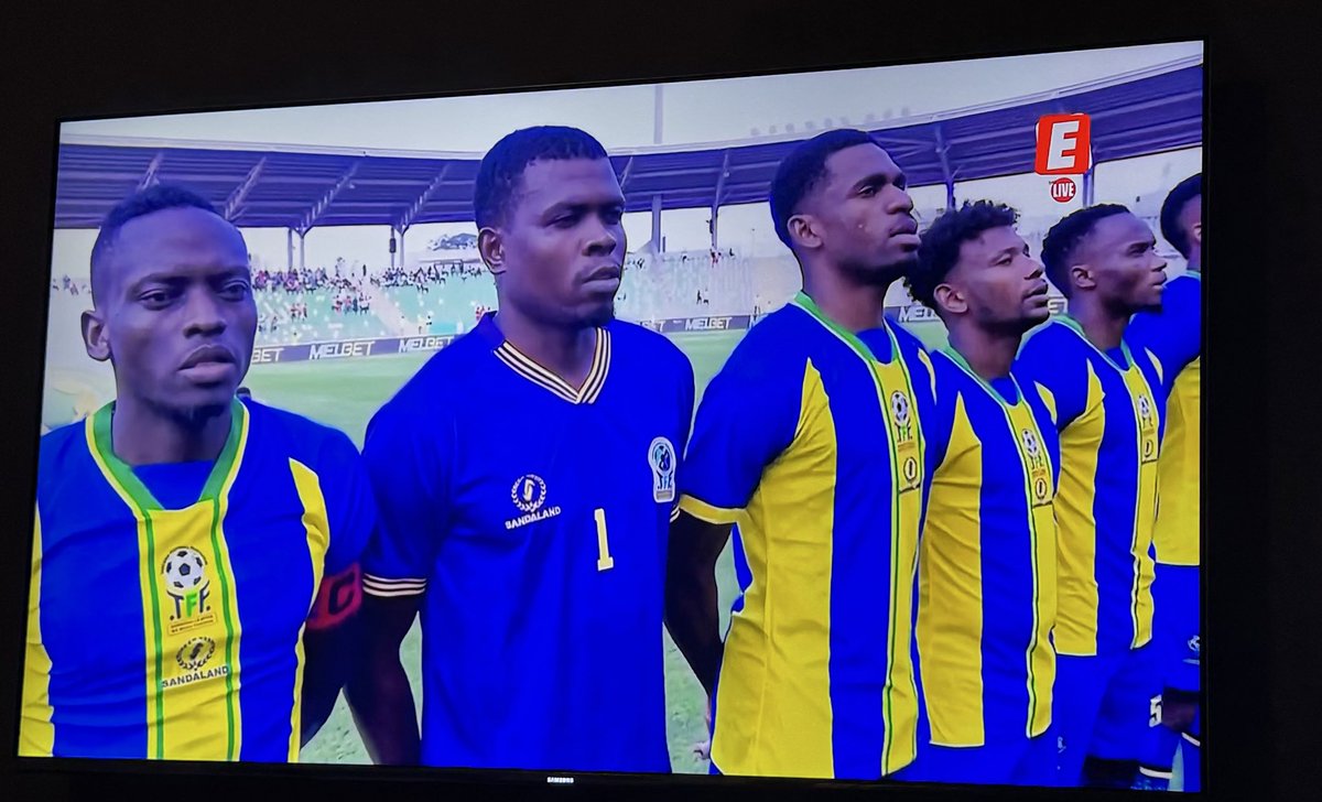 BeingSydney's tweet photo. @sandalandthon1 ndo ubunifu wa jezi ya GK umeishia hapa? 
AKA  vaa zile za home tu. 
Mungu ibariki Tanzania https://t.co/O5xFeeKicU