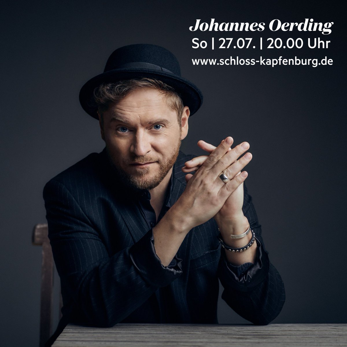 Kapfenburg's tweet photo. Johannes Oerding kommt zum Festival Schloss Kapfenburg 2025 ♥ Tickets gibt's ab sofort hier: https://t.co/yaX5NMKsbQ https://t.co/TnTUv7dop4