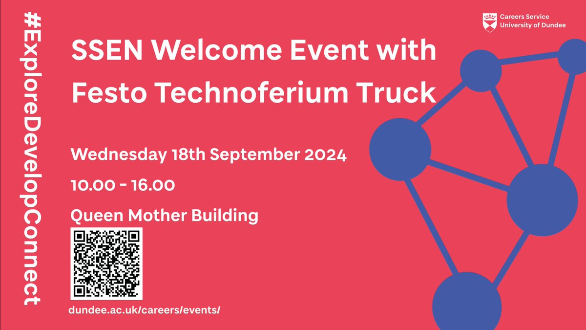 💥 SSEN WELCOME EVENT 💥 

Festo’s Technoferium truck will be on campus on Wednesday 18 September 🚚💡 Sign up today to not miss the chance to experience cutting edge technology and future innovations 👉 buff.ly/3AYIBTy