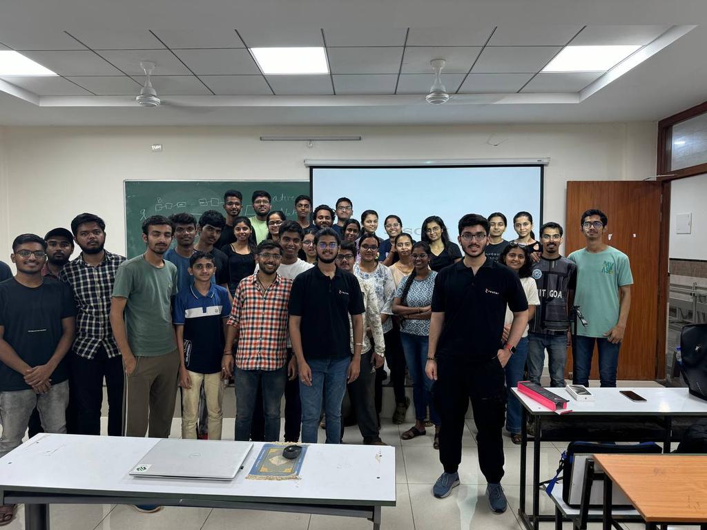 SuperRabbitsDAO's tweet photo. Big shoutout to our DevRel Lead: @ShivankK26 for their amazing workshop sessions at @IITGoaofficial and @NITGoa_Official 😎

Blending the excitement of Web3 with the vibes of the beach 🌊🤗 https://t.co/SDjhJbfcJM