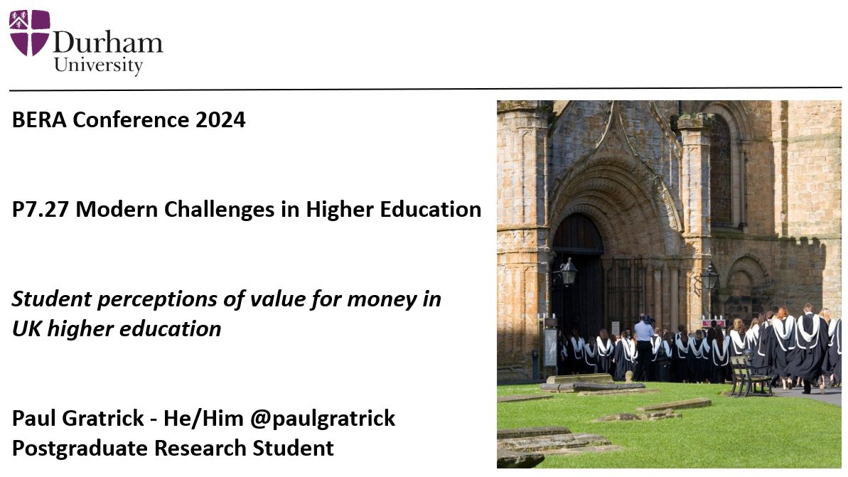 A professional milestone achieved today with my first academic paper presentation at <a href="/BERANews/">BERA</a> 2024. It was good to get the value for money research out of my head and in front of an audience, and whilst the imposter syndrome was dialled up to 11 I think it went well overall 🤞🏻