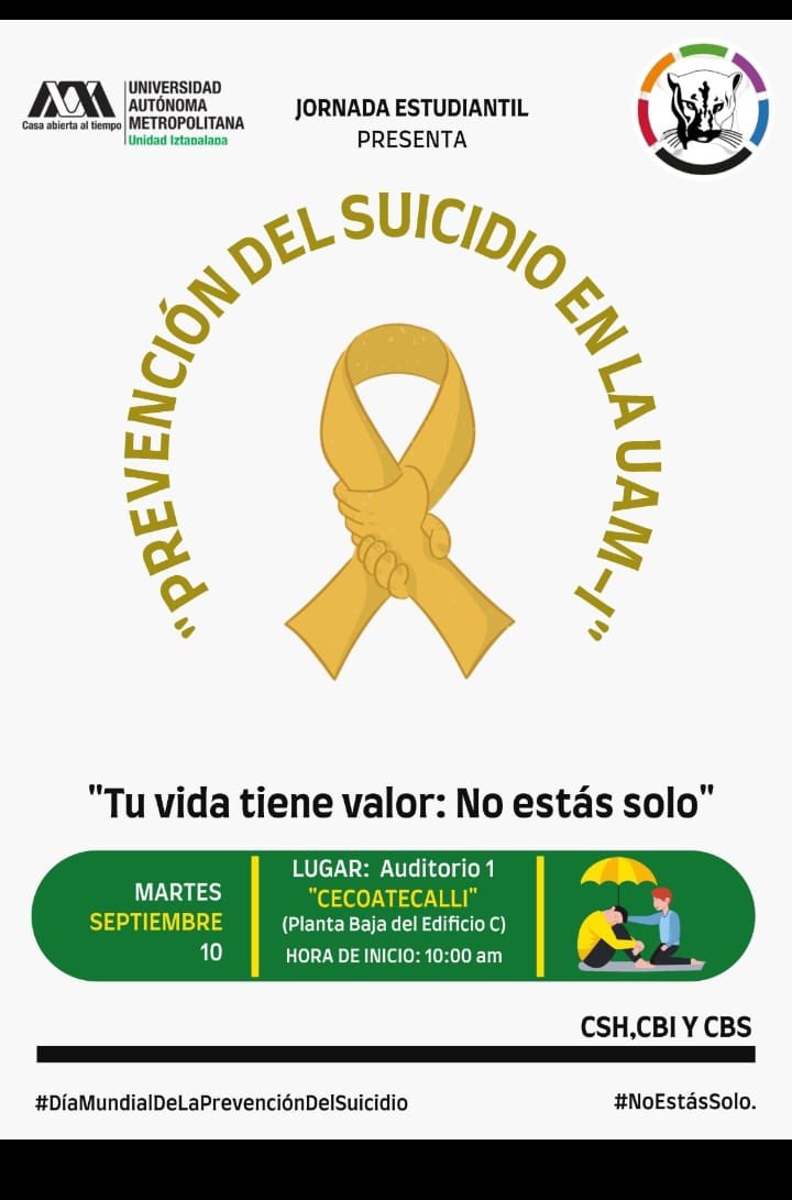 Hoy damos plática sobre las cartas póstumas de los suicidas en la casa de enfrente, la UAM Iztapalapa, que también es nuestra casa.