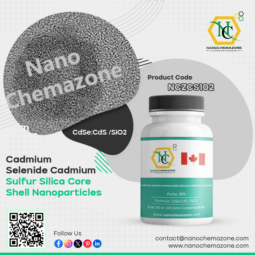 chemazone's tweet image. Boost your innovations with Cadmium Selenide Cadmium Sulfur Silica Core Shell—ideal for semiconductors, quantum dots &amp;amp; more! Check it out: nanochemazone.com/product/cadmiu…

🌐 nanochemazone.com
✉️ contact@nanochemazone.com
#Nanotechnology #CoreShell #QuantumDots
