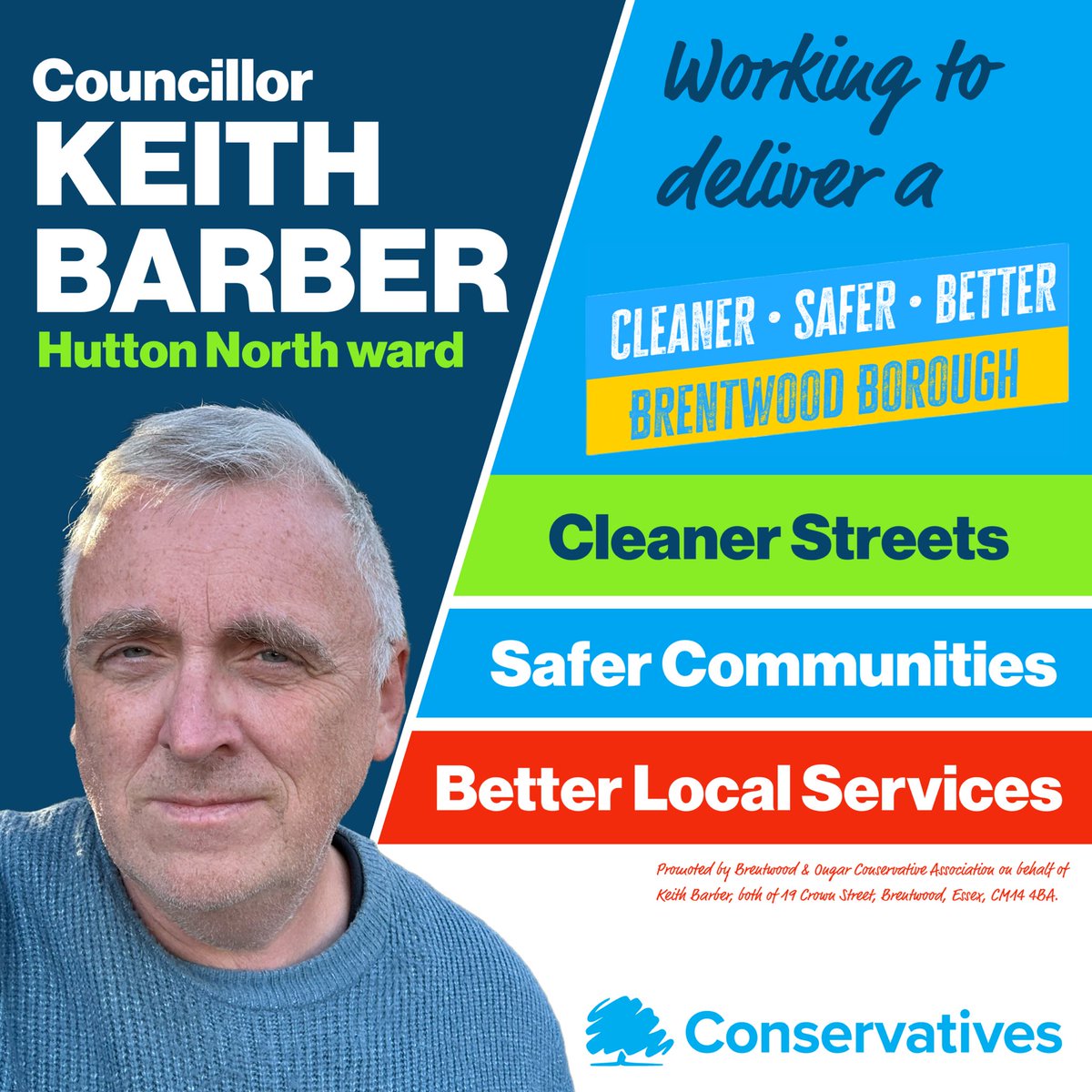 KeithRBarber's tweet photo. If you live in Hutton North &amp; have an issue you need help with then please reach out to either myself, Cllr Patel or Cllr Pound and we will do our best to help. Your local Conservative team is focused on keeping our community clean, safe &amp; tidy. #cleanersaferbetter #conservative https://t.co/LAUOUU5JmR