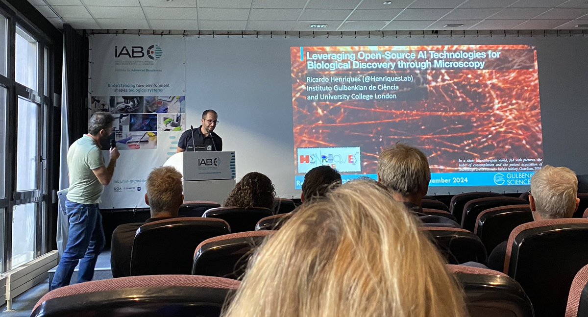 And now is time for the Keynote lecture with <a href="/HenriquesLab/">Ricardo Henriques</a> <a href="/GDR_ImaBio/">GDR ImaBio</a> in Grenoble!