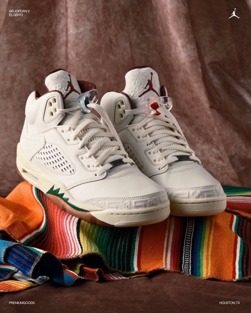 premiumgoodsHTX's tweet photo. Available 9.12.2024
Air Jordan Retro 5
‘El Grito’
Men’s $210+tax

Honoring the speech that set off Mexico’s fight for independence.

In-Store &amp; Online
@premiumgoodshtx https://t.co/YP7WE2U77o
