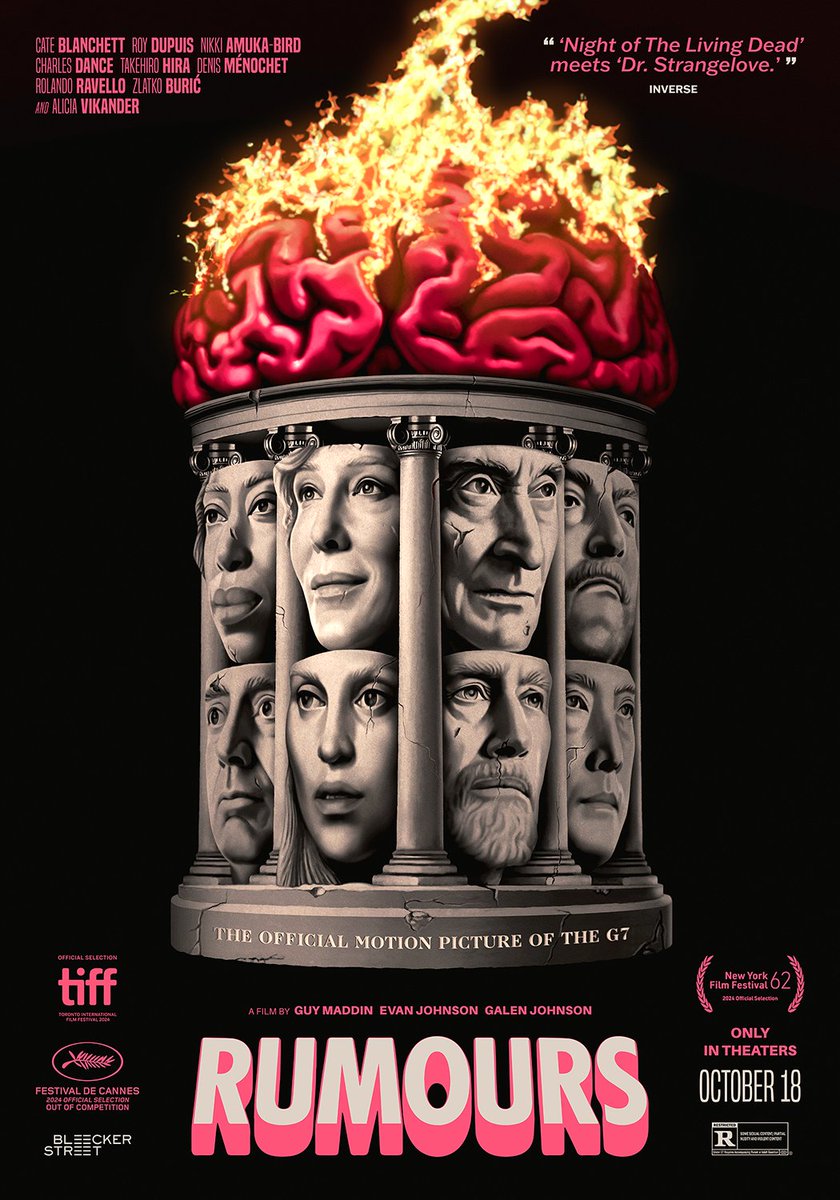 Official poster for „Rumours” 🧠🔥 a film starring Cate Blanchett and Alicia Vikander. Had so much fun working on this one!