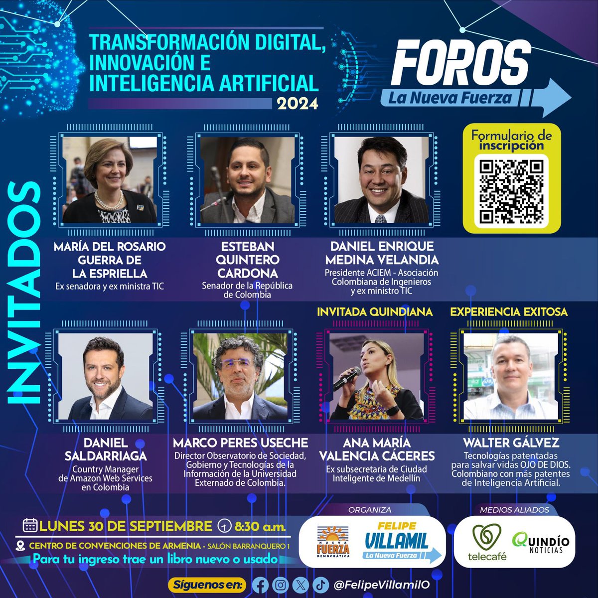 FelipeVillamilO's tweet image. #Foros | ¡Nos estamos preparando para el siguiente foro! Sé parte de este gran evento que crea espacios de diálogo y reflexión. Para esta ocasión el tema central será #inteligenciaartificial 🤖

docs.google.com/forms/d/e/1FAI…