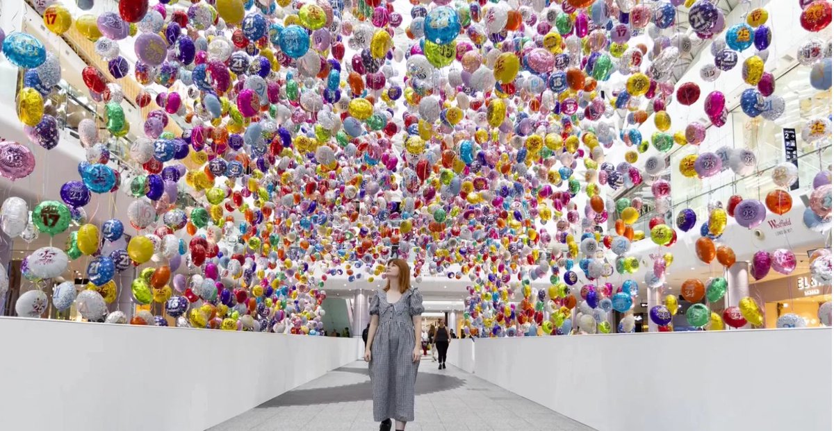 This looks so beautiful  - to mark #WorldSuicidePreventionDay (today, 10 Sep), <a href="/theCALMzone/">CALM</a> has unveiled this installation of birthday balloons for young people who missed theirs, at <a href="/westfieldlondon/">Westfield London</a>.

thecalmzone.net/events/missed-…