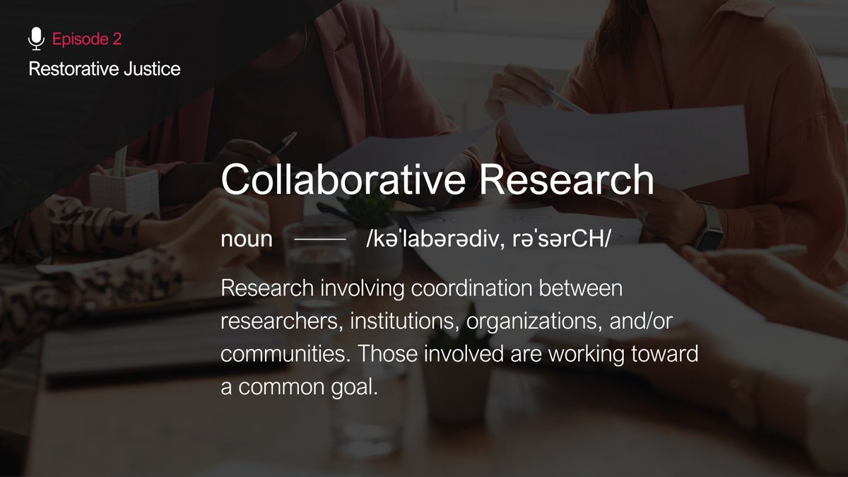 Beyond Research Podcast (@beyondrpodcast) on Twitter photo In S3, E2, we hear from a researcher & two community members on how #CollaborativeResearch is key to addressing challenges #communities face at interpersonal, institutional, systemic, & societal levels.
Listen to learn more: apple.co/4bJhtGb
<a href="/RestorativeILC/">Restorative Research Innovation & Education Lab</a> In S3, E2, we hear from a researcher & two community members on how #CollaborativeResearch is key to addressing challenges #communities face at interpersonal, institutional, systemic, & societal levels.
Listen to learn more: apple.co/4bJhtGb
<a href="/RestorativeILC/">Restorative Research Innovation & Education Lab</a>