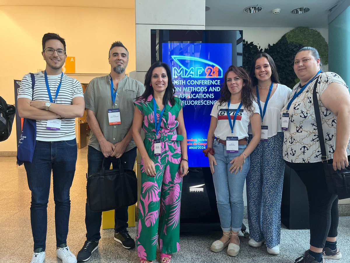 Giulia Micolonghi (@giulia_julie22) on Twitter photo So proud to participate at the Valencia International Congress "MAF 2024".
Thanks to my researchgroup for this opportunity!
<a href="/PPhotobiology/">NanoscopyLab</a>
<a href="/CarSaltoGir/">Carmen Salto-Giron</a>
#MAF2024 So proud to participate at the Valencia International Congress "MAF 2024".
Thanks to my researchgroup for this opportunity!
<a href="/PPhotobiology/">NanoscopyLab</a>
<a href="/CarSaltoGir/">Carmen Salto-Giron</a>
#MAF2024