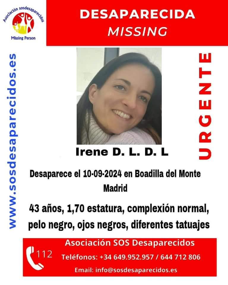 Desde JUSAPOL pedimos la colaboración de toda la sociedad para encontrar a nuestra compañera de la <a href="/policia/">Policía Nacional</a>, IRENE.

No ha vuelto a CASA, dejando una  nota y encontrado su coche en el camino de los Vascos en San Lorenzo de El Escorial, #Madrid.

🙏 VUELVE A CASA, COMPAÑERA.