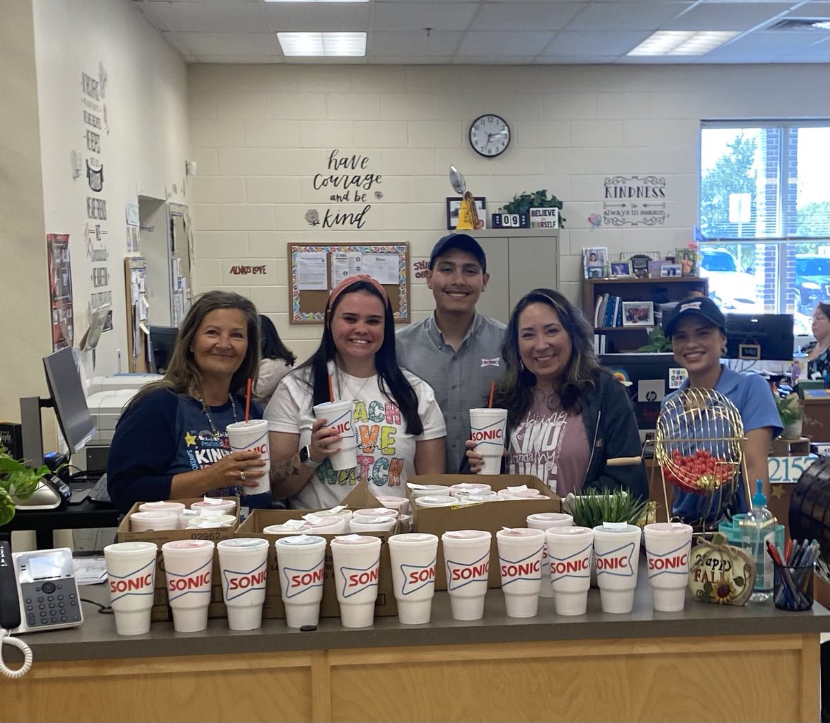 FabulouslyFirst's tweet image. Thank you @sonicdrivein on 1560 for supporting our teachers! Our August #SELSuperStars got a sweet treat for implementing morning meeting and positively impacting our students! 🤩 @NISD @NISDFields @NISD_SEB