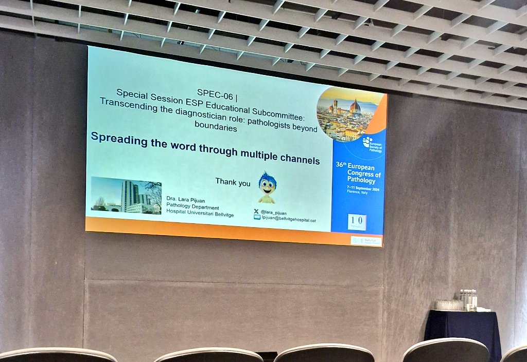 zivaledinek's tweet photo. It was definitely worth it to stay for the last session of the day by @ESP_Pathology Educational Subcommitee ๐๐ฌ It brought me #joy to listen to @lara_pijuan and learn about learning opportunities on social media #PathX #PathTwitter #pathologytrainee https://t.co/R2EvINWIDD