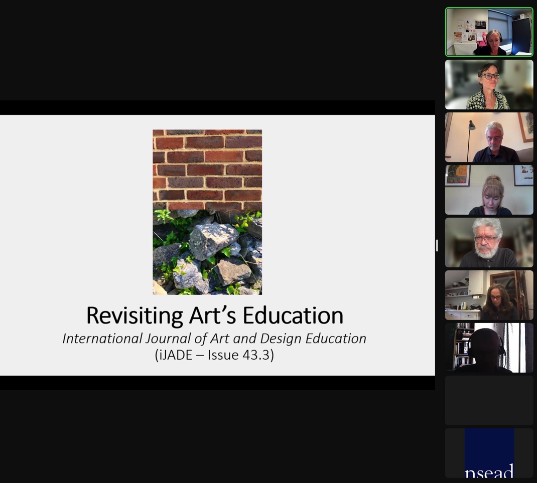 Sophie Leach (@sophieleach_) on Twitter photo Tonight the panel are exploring 'Revisiting Art's Education' - the special issue of iJADE (publ. by <a href="/NSEAD1/">NSEAD</a> + <a href="/WileyGlobal/">Wiley</a>). Guest editors #DennisAtkinson & <a href="/JOHNBALDACCHINO/">JOHN BALDACCHINO</a>, with <a href="/penketc/">Claire Penketh</a> principal editor iJADE and <a href="/randamaths/">Miranda Matthews</a>
🙏<a href="/RECAPUoC/">RECAP, University of Chester</a> @dianeq_NSEAD
nsead.org/publications/i… Tonight the panel are exploring 'Revisiting Art's Education' - the special issue of iJADE (publ. by <a href="/NSEAD1/">NSEAD</a> + <a href="/WileyGlobal/">Wiley</a>). Guest editors #DennisAtkinson & <a href="/JOHNBALDACCHINO/">JOHN BALDACCHINO</a>, with <a href="/penketc/">Claire Penketh</a> principal editor iJADE and <a href="/randamaths/">Miranda Matthews</a>
🙏<a href="/RECAPUoC/">RECAP, University of Chester</a> @dianeq_NSEAD
nsead.org/publications/i…