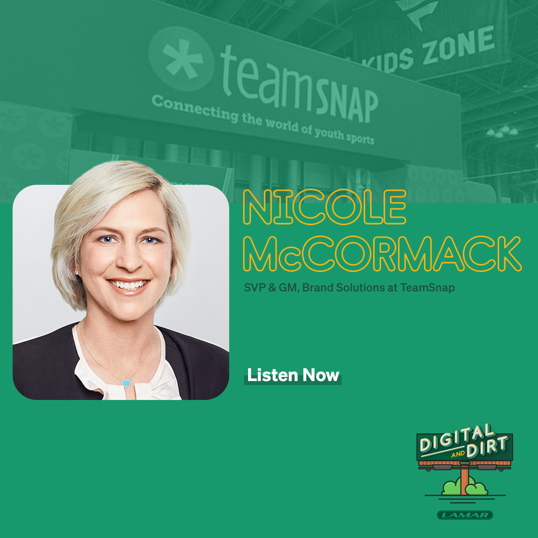 Parents of sports-playing kids have likely used <a href="/teamsnap/">TeamSnap</a> at some point along the way. Nicole McCormack, the youth sports management platform’s head of brand solutions, joins this week’s podcast to explain how TeamSnap grew to 25 million users.

Listen lamar.com/en/about/podca…