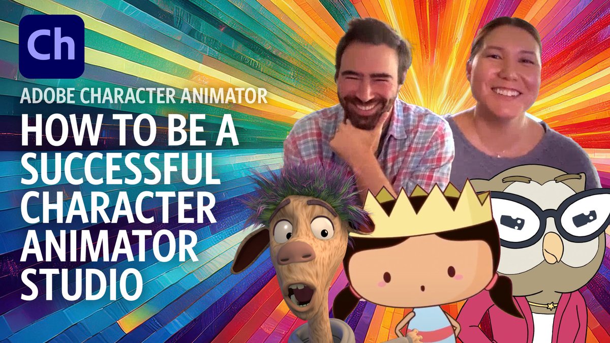 New video out today! Interview with The Wattses animation studio on how to get freelance Character Animator gigs: youtu.be/PJAbTvVxgMg