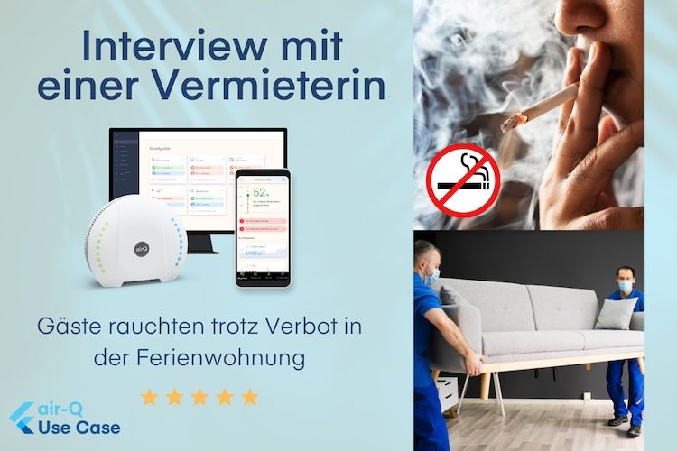airq_sensor's tweet photo. 💡 Vermietest du eine Ferienwohnung? Delphine aus Halle hatte einen teuren Schadensfall  und schützt ihre Wohnung jetzt effektiv! 🛑 Erfahre in unserem Interview, welche smarte Technologie ihr dabei hilft: https://t.co/36CifU3eGx. 🔗 #Ferienwohnung #airQ #Schutz #Vermietung https://t.co/RnVJozt7N1