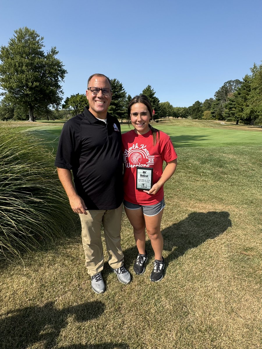 RickSemmler's tweet photo. North Knox golfer Brooklyn Sturgeon is this weeks WTWO-Bobcat of Daviess County Athlete of the Week. Saturday she was low medalist at Blue Chip Conference meet and she did something no other golfer in the world had accomplished. We’ll share her story tonight on WTWO Sports! https://t.co/jsNduIur7v