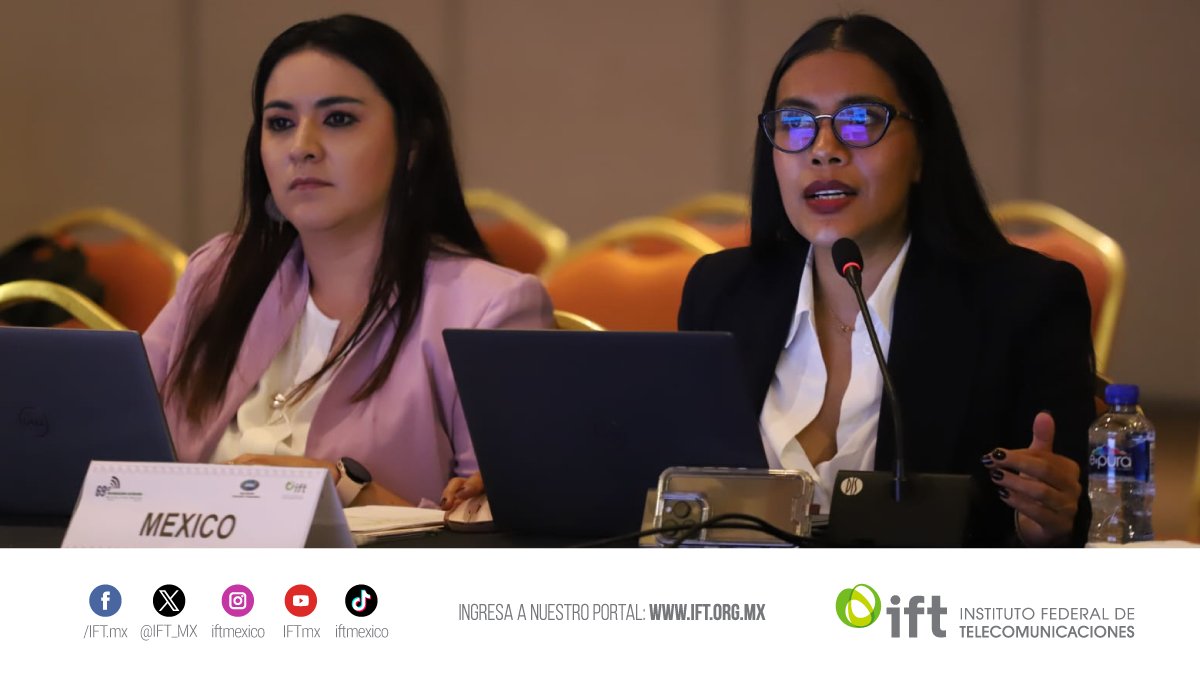 IFT_MX's tweet photo. La Subdirectora de Regulacion en Materia de Usuarios, Melissa Villeda del @IFT_MX , participa en el Grupo Directivo de Desarrollo y Políticas de TIC , durante la 69° Reunión del Grupo de Trabajo de #Telecomunicaciones e Información, del Foro de Cooperación Económica Asia-Pacífico #APEC. #ExpertasQueTransforman
