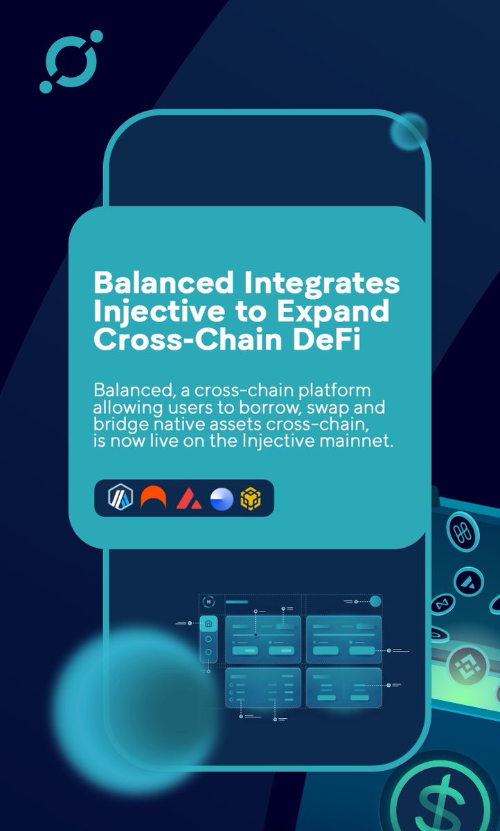 🟢 Balanced Integrates Injective to Expand Cross-Chain DeFi

<a href="/BalancedDAO/">Balanced</a> , a cross-chain platform allowing users to borrow, swap and bridge native assets cross-chain, is now live on the @Injective. This launch introduces the overcollateralized $bnUSD stablecoin.

$INJ #Injective