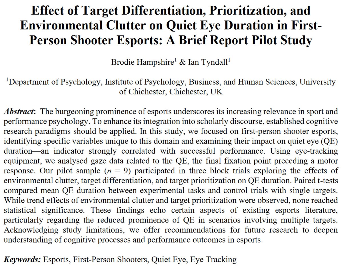 Journal of Electronic Gaming and Esports tweet media