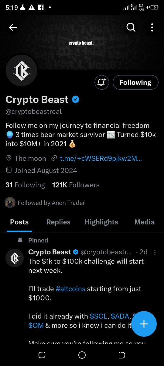 westawest's tweet photo. @officialmoore7 @RealAnonTrader @cryptobeastreal 8063615534
Sportybet
Thanks https://t.co/PlgR5tM06m
