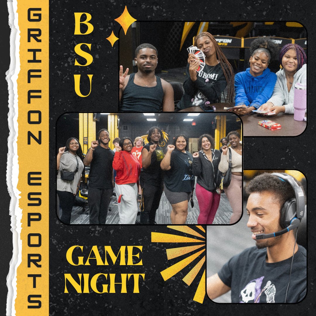GriffonEsports's tweet photo. In case you missed it Missouri Western Black Student Union paid a visit to the arena last week. Just look at those smiles!😄 https://t.co/hvsrGK4yDy