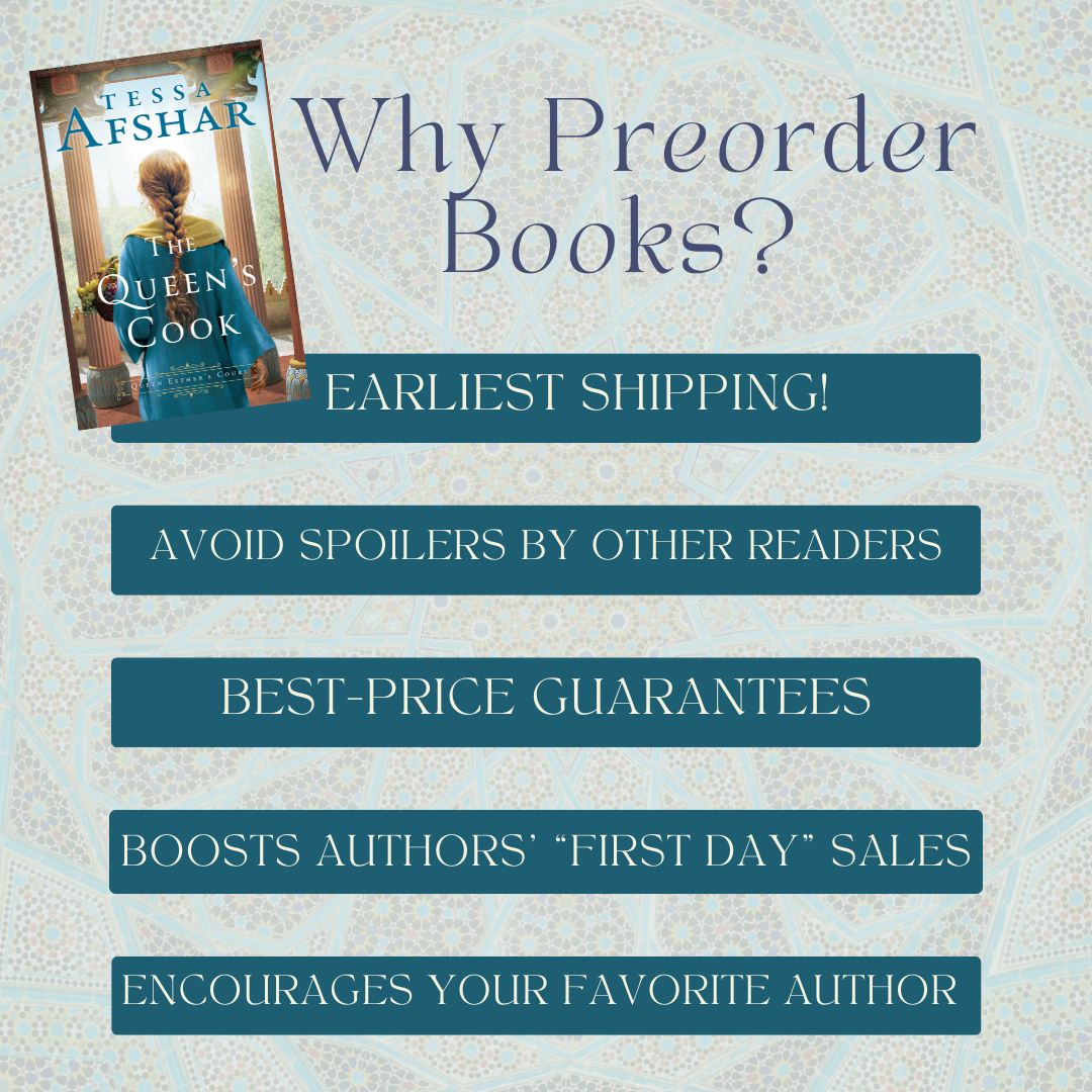 BeautyInTheBind's tweet photo. I'm so excited for Tessa Afshar's next book, The Queen's Cook. It will arrive in November, but now is the time to preorder!
https://t.co/4tLLGTlqTO
@tessaafshar #tessaafshar #thequeenscook #preordernow #preorder #comingsoon #wanttoread #christianfiction #tbr https://t.co/fDjoMRYvEU
