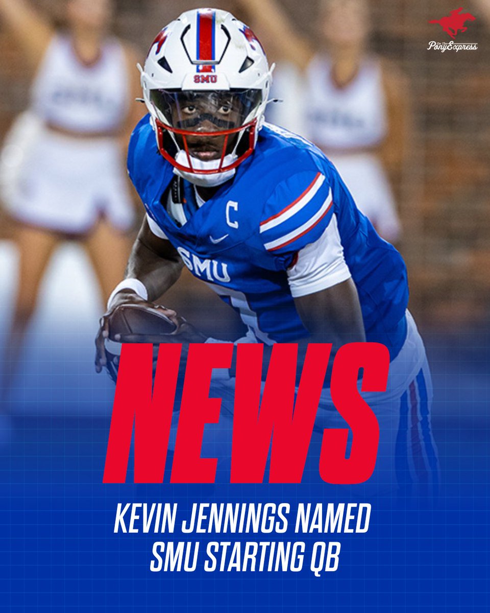 New: Rhett Lashlee announces Kevin Jennings will start for #SMU moving forward. Preston Stone will be the backup.

The Mustangs are on a bye before facing TCU when the South Oak Cliff product will start his first game in 2024.

on3.com/teams/smu-must…