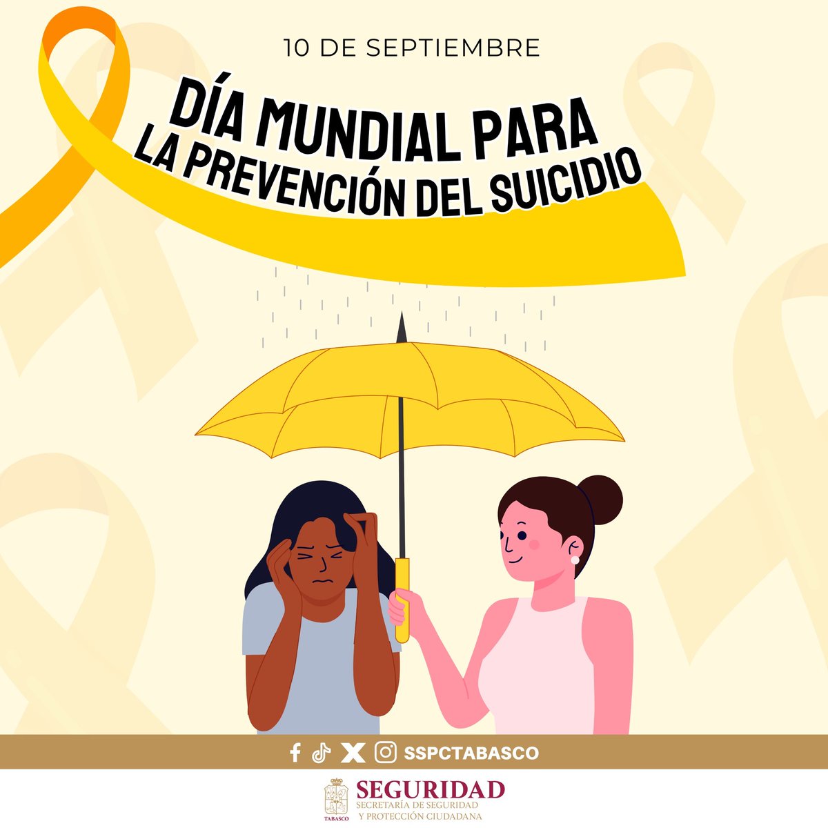 ¿Sabías qué? La OMS estableció desde el 2003 el "Día Mundial Para la Prevención del Suicidio" a fin de que se promuevan e implementen acciones para la prevención. 
#SSPCTabasco