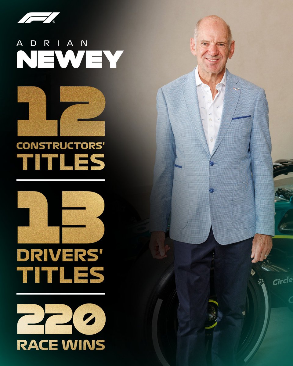 F1's tweet photo. Adrian Newey's stats speak for themselves 

#F1 https://t.co/WiVadINeOr