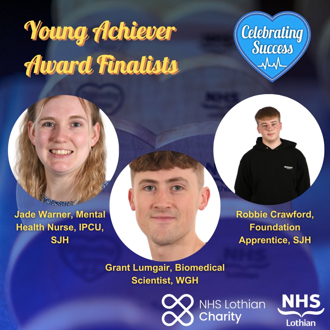 NHS_Lothian's tweet photo. These outstanding young professionals are our finalists for the Young Achiever Award ⭐🏆

The award celebrates the many students, trainees, apprentices and juniors across all areas of NHS Lothian.

Not long now until our winners are announced 😁

#CSA2024 https://t.co/Kqc9f5W7nu