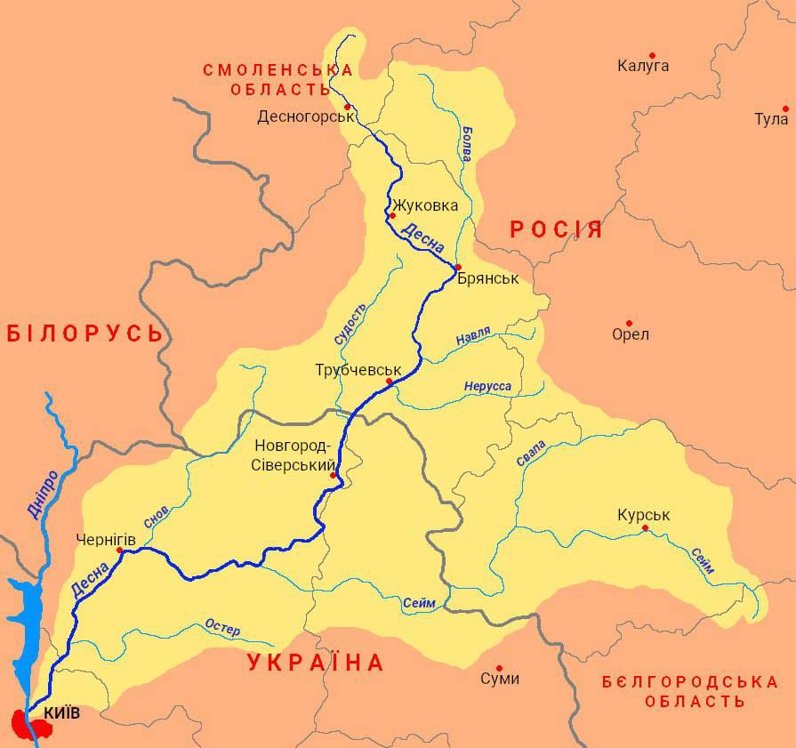 OlgaK2013's tweet photo. russia has come up with many creative ways to poison lives of Ukrainians figuratively and now literally. 

🇷🇺  polluted the #Seim River by dumping sewage from a sugar factory in the town of Tyotkino in Kursk oblast. Pollution of the Seim River led to a decrease in oxygen levels and a large-scale fish die-off.  Seim is a main tributary to the #Desna River, which in turn flows into the Dnipro River. 

70 per cent of Kyiv's drinking water comes from Desna, which now raises serious concerns about the effects of the Desna pollution on the city's drinking water supply.
