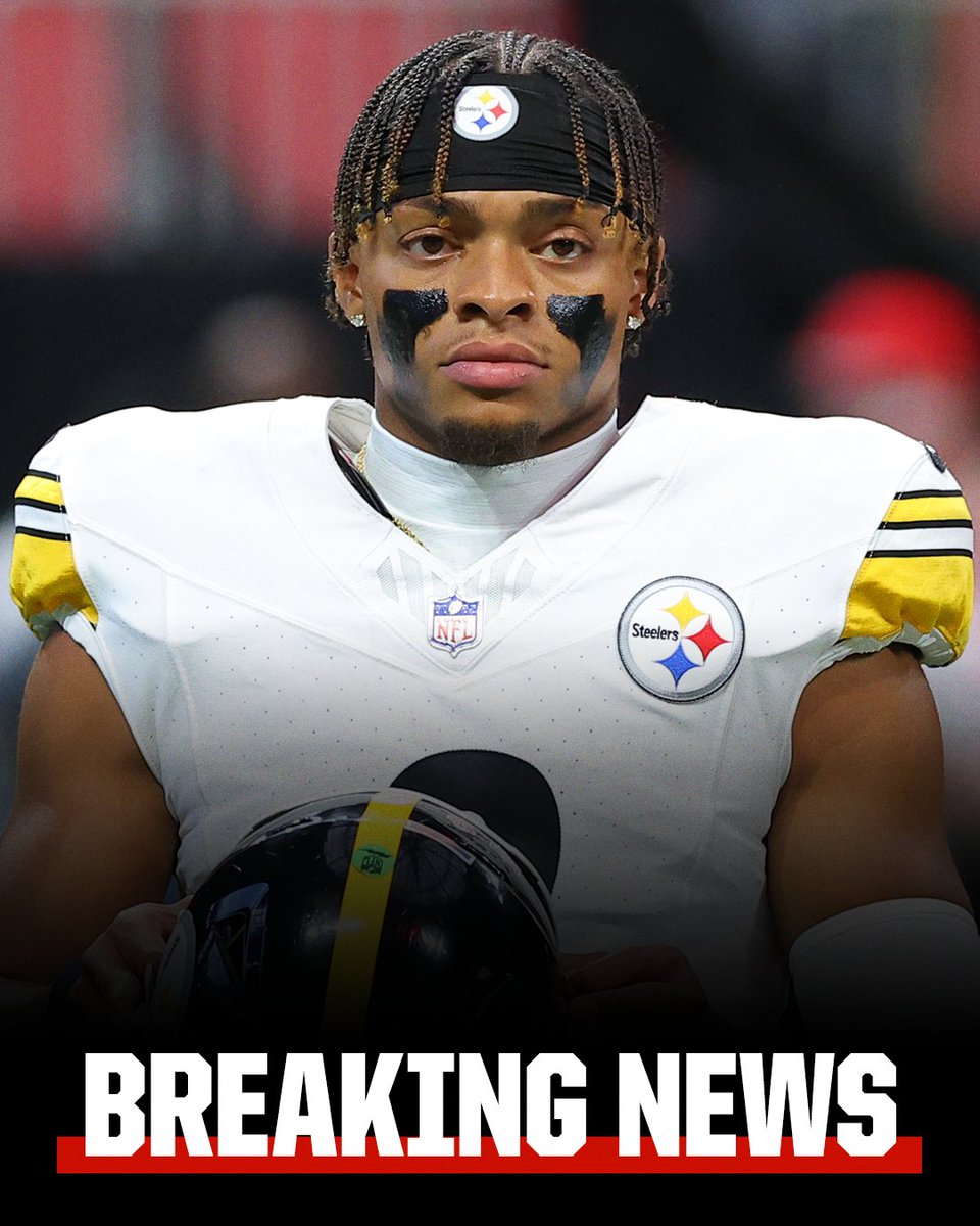 espn's tweet photo. Breaking: The Steelers are preparing Justin Fields to start vs. the Broncos, coach Mike Tomlin said.

The team will continue to monitor Russell Wilson in practice. https://t.co/nrwGC6zNkF