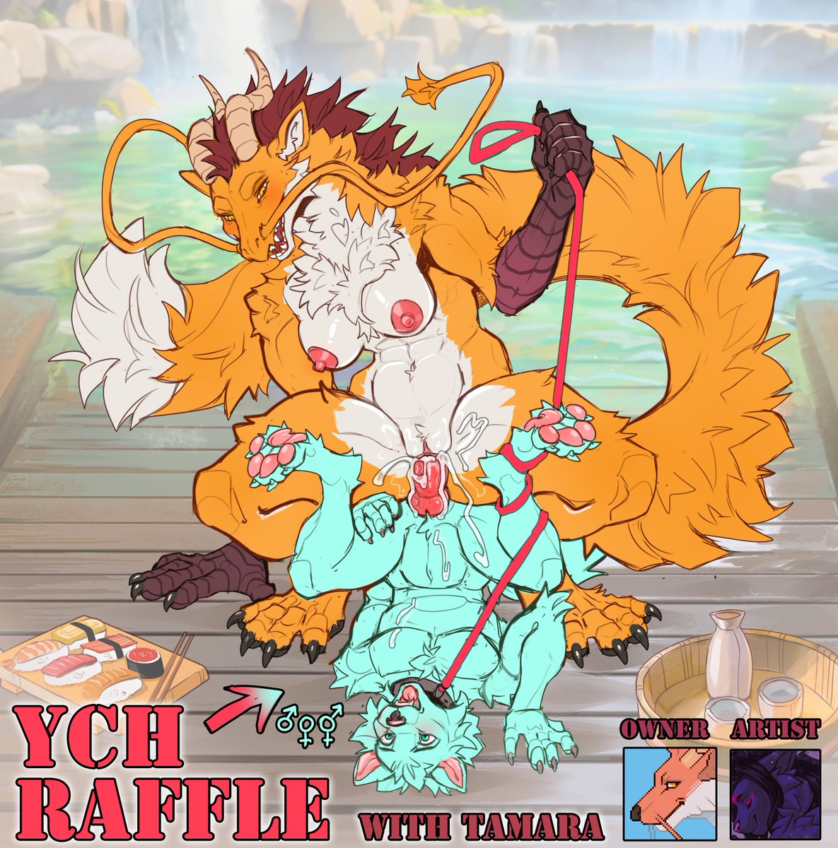 ✨✨Raffle Time✨✨
====================
Hello all and thank you for following me. Since I am nearly at 10k followers I wanted to do a raffle to show my appreciation!
I am working with the lovely <a href="/XenoGuardian/">Xeno Guardian 🔪</a> to create a wonderful art piece that could feature you with Tamara~
-