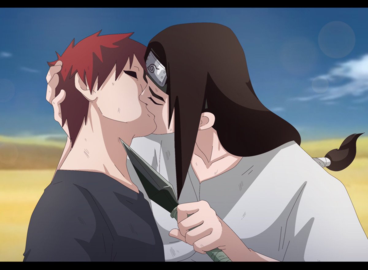 SandGlass_art's tweet photo. Well, it's impossible to overcome yourself during training🌚

#neji #gaara #naruto #art #fanart #yaoi #artbysandglass #anime https://t.co/P3YmPjYtQv