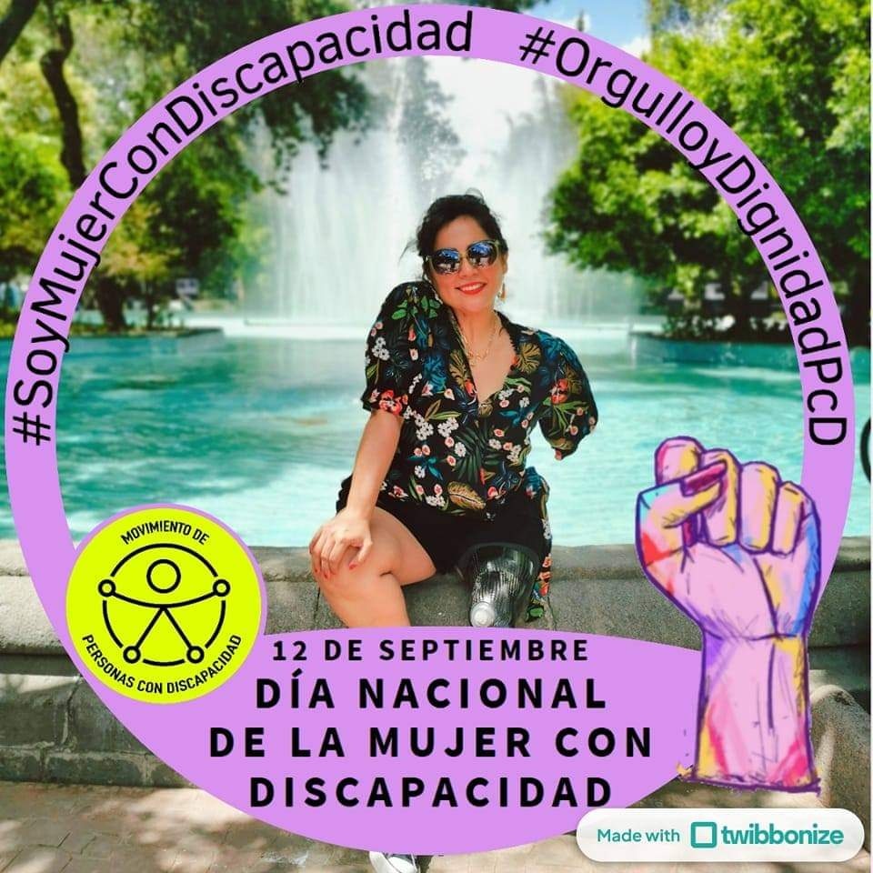 joanwar's tweet photo. El próximo 12 de septiembre en México se conmemora el “Día Nacional de la Mujer con Discapacidad”, por ello te invitamos a usar el marco conmemorativo en todas tus redes sociales, es momento de hacernos visibles. 💜
#SoyMujerConDiscapacidad #12S @movimientoPcD
#NuevaFotoDePerfil https://t.co/LQoBQoCeav