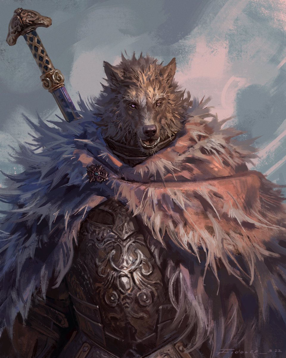 TFiddlerArt's tweet photo. @Procreate Elden ring Blaidd fanart I did back in 2022 just before playing the game https://t.co/tY72hOZLrp