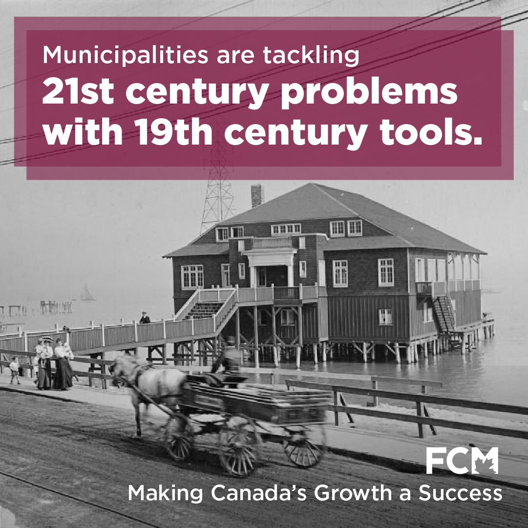 The current framework governing municipal funding hasn’t been updated since the reign of Queen Victoria – yet #CDNMuni today are responsible for more infrastructure and services than ever before.

That’s why FCM is pushing for a new Municipal Growth Framework to help address our
